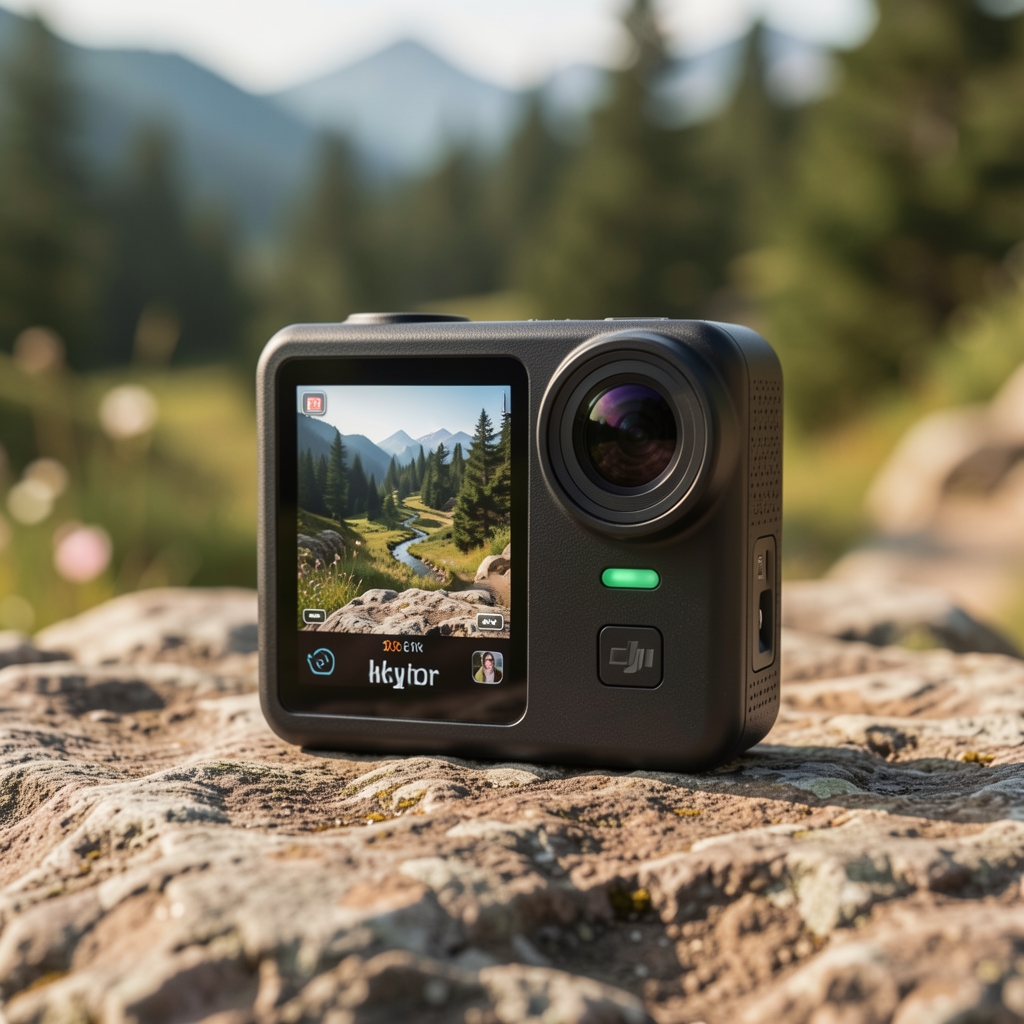 DJI Osmo Action 4 aksiyon kamerası çift ekranlı kompakt tasarım outdoor outdoor kullanım