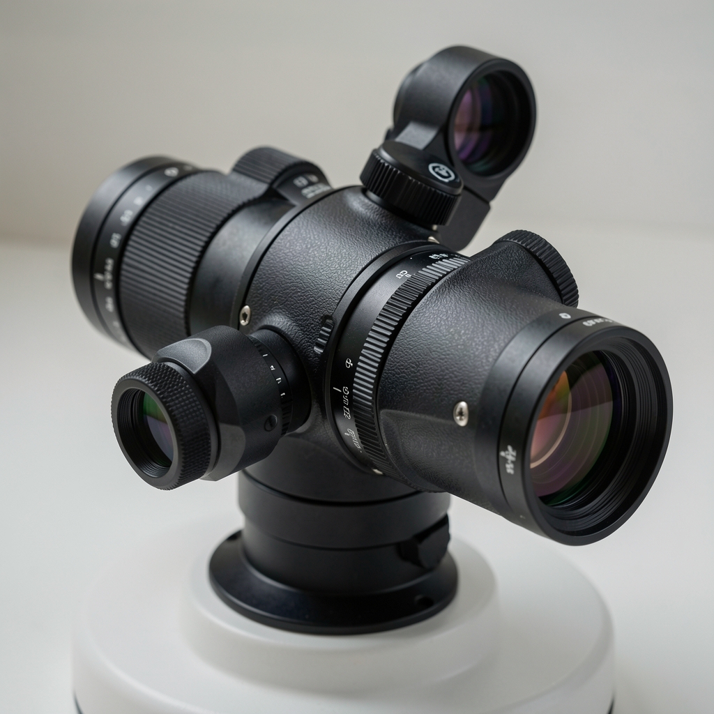 Profesyonel optik dürbün aletleri yakın çekim görünümü