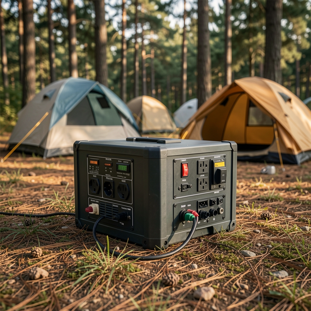 Jackery Explorer 240 taşınabilir güç istasyonu, turuncu ve siyah kompakt kasa